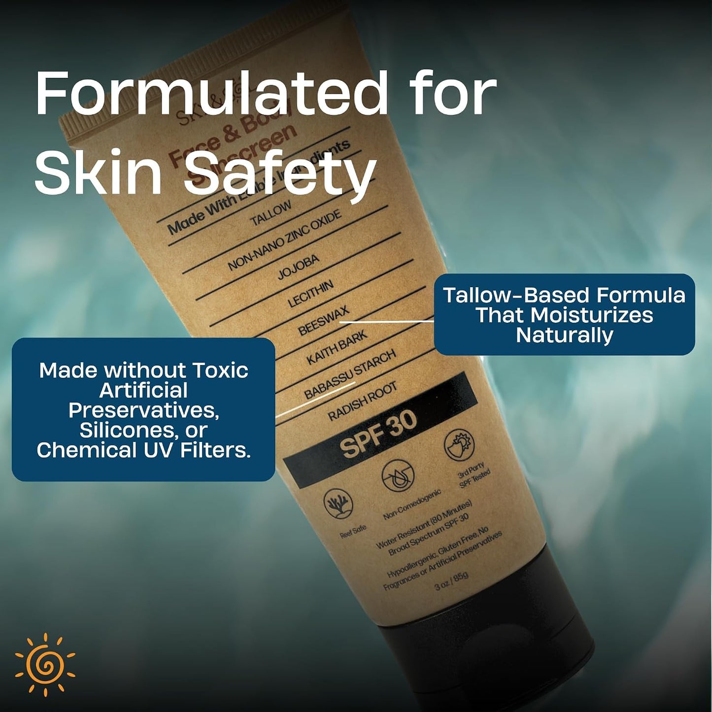 Sky and Sol Face and Body Sunscreen SPF 30